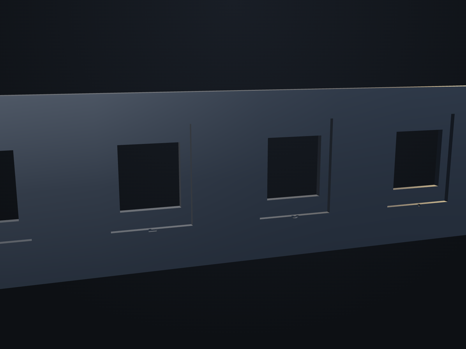Keystone patch panel — close-up render of the signature feature