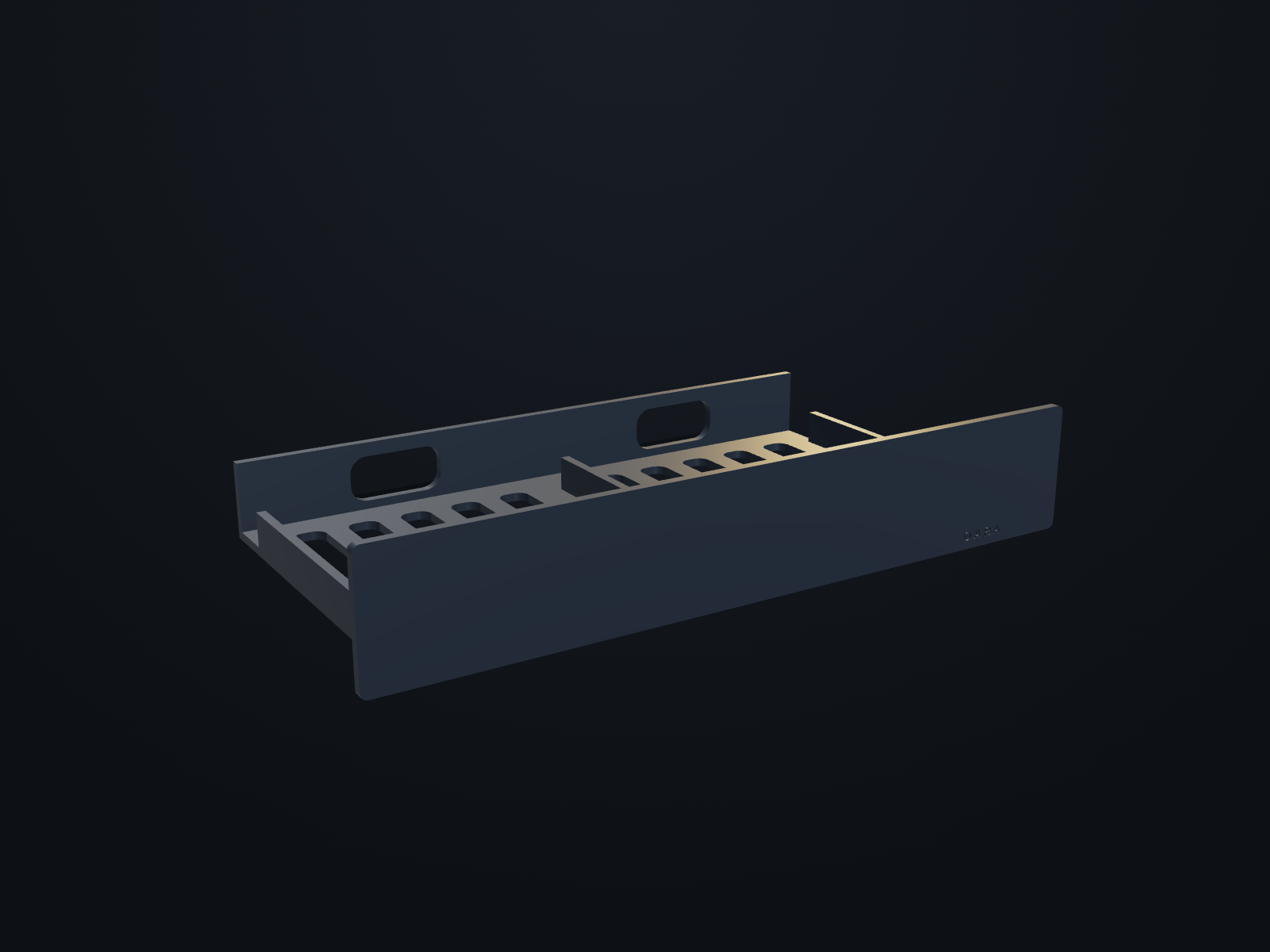 Mac Mini dual mount — rendered from the manufacturing model