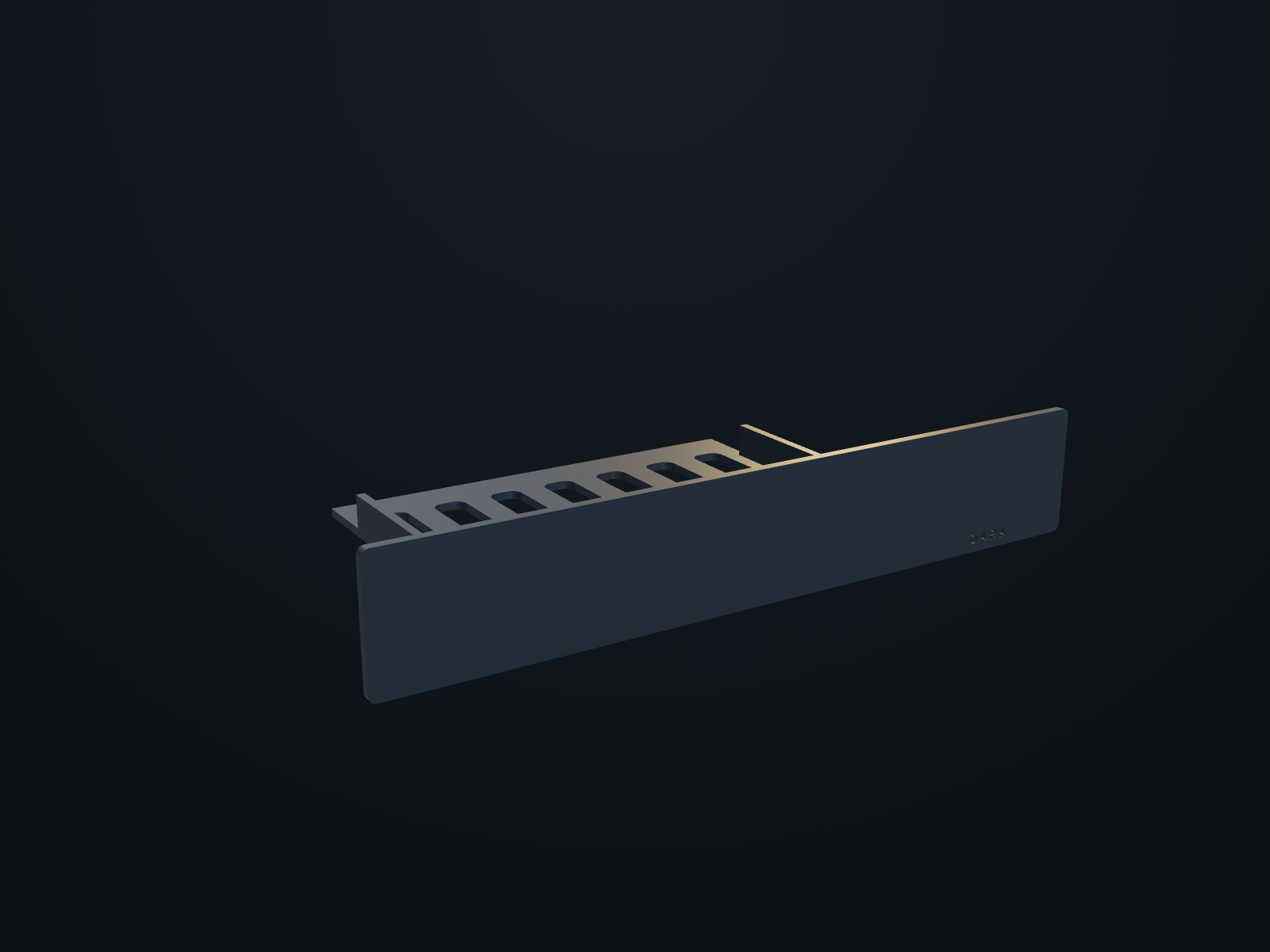 DGX Spark rack tray — rendered from the manufacturing model